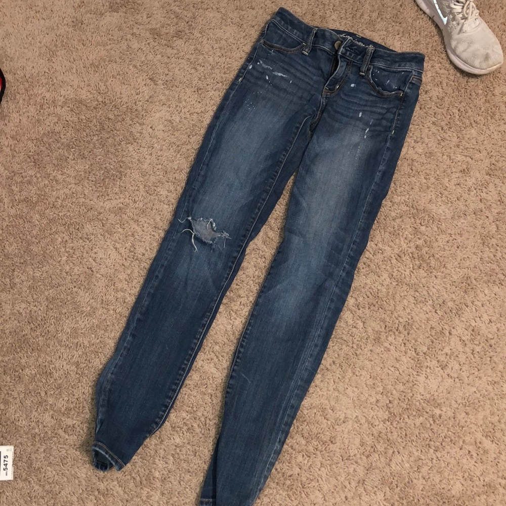Low rise stretch jegging